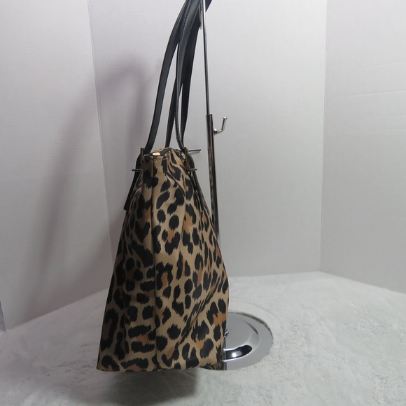 Kate Spade Set Schuyler Brown Leopard Print Shoulder Handbag Purse Card & Wallet - Picture 9 of 10